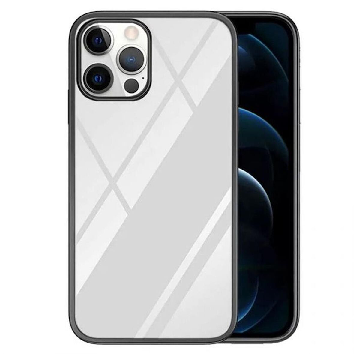Smcase iPhone 13 Pro Kılıf Pixel Tareks Sert Silikon  Nano Ekran Koruyucu