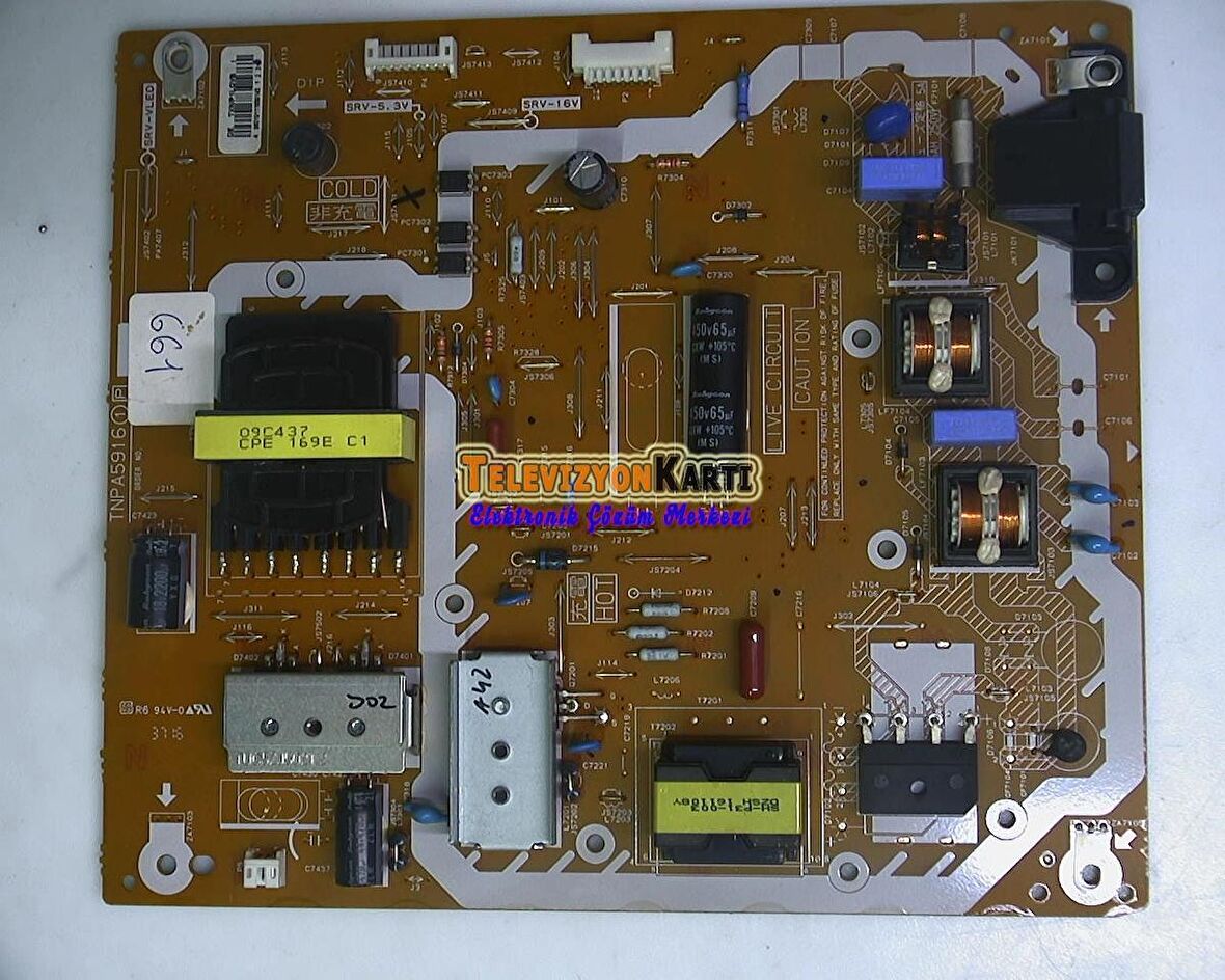 PANASONIC TX49DS503E BESLEME KARTI, TNPA5916 1 P, TXN/P1LGVB