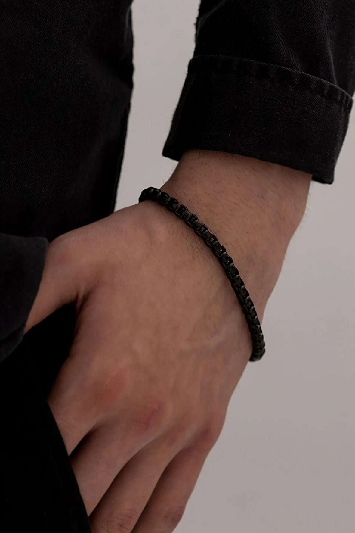 Erkek Çelik Bileklik - Ottoman 4mm Polo Erkek Bileklik Künye İnce Model