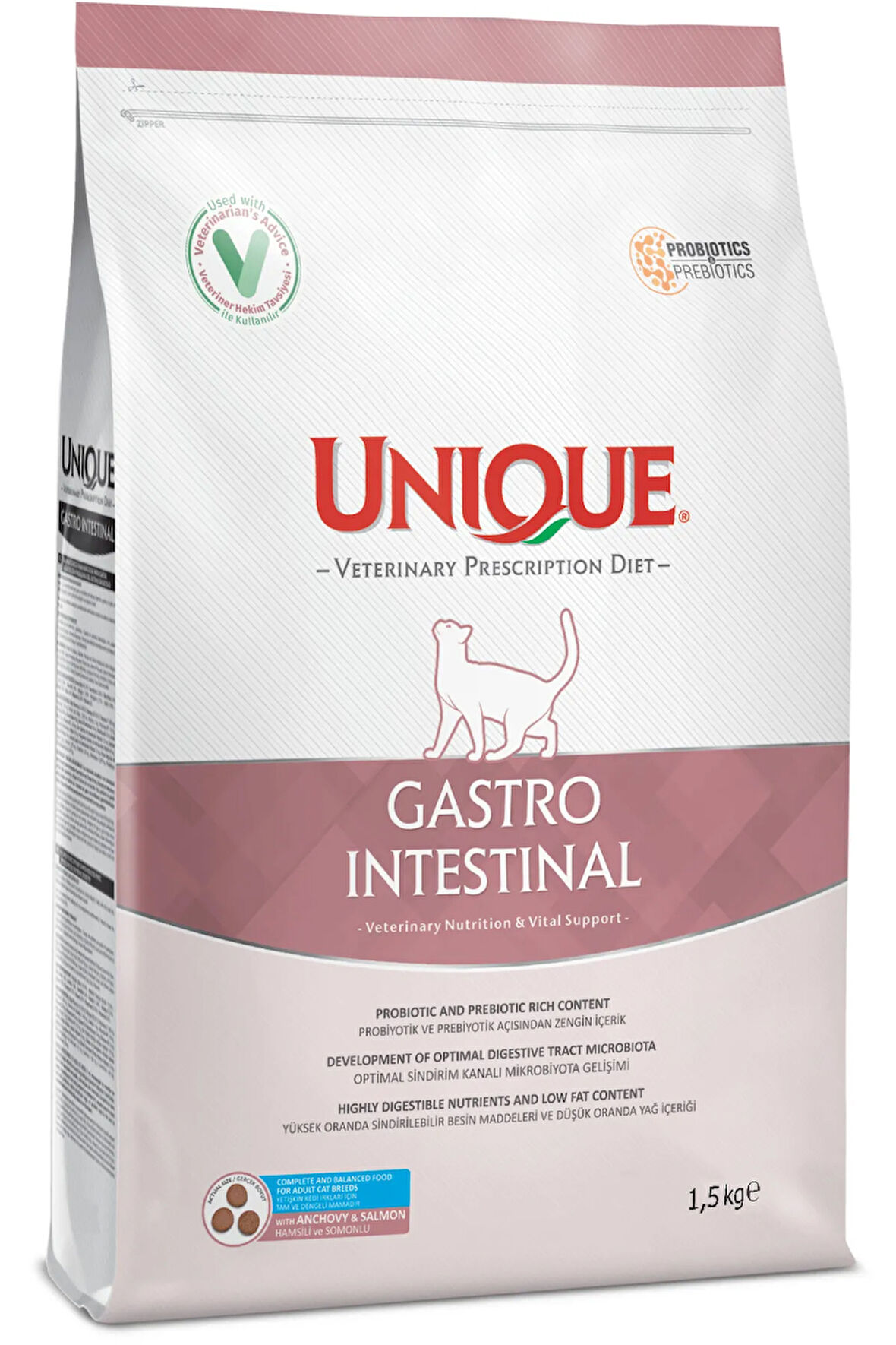 Unique Gastrointestinal Kedi Maması 1.5 Kg