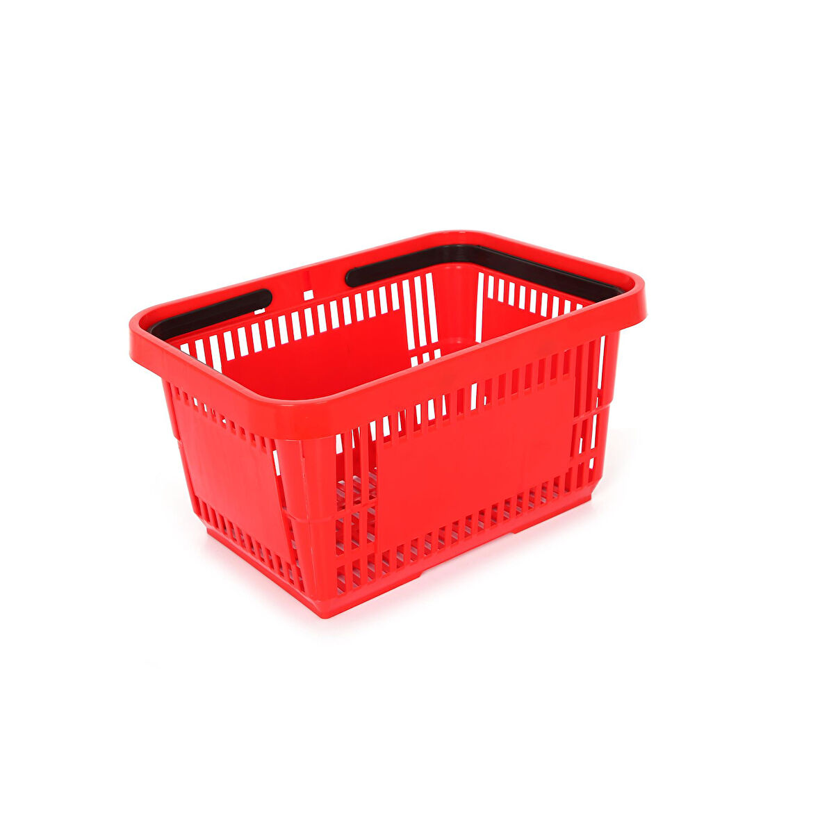 22 Lt Plastik Alışveriş Sepeti - Market El Sepeti Kırmızı