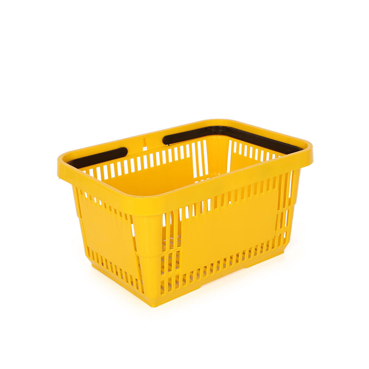 22 Lt Plastik Alışveriş Sepeti - Market El Sepeti Sarı
