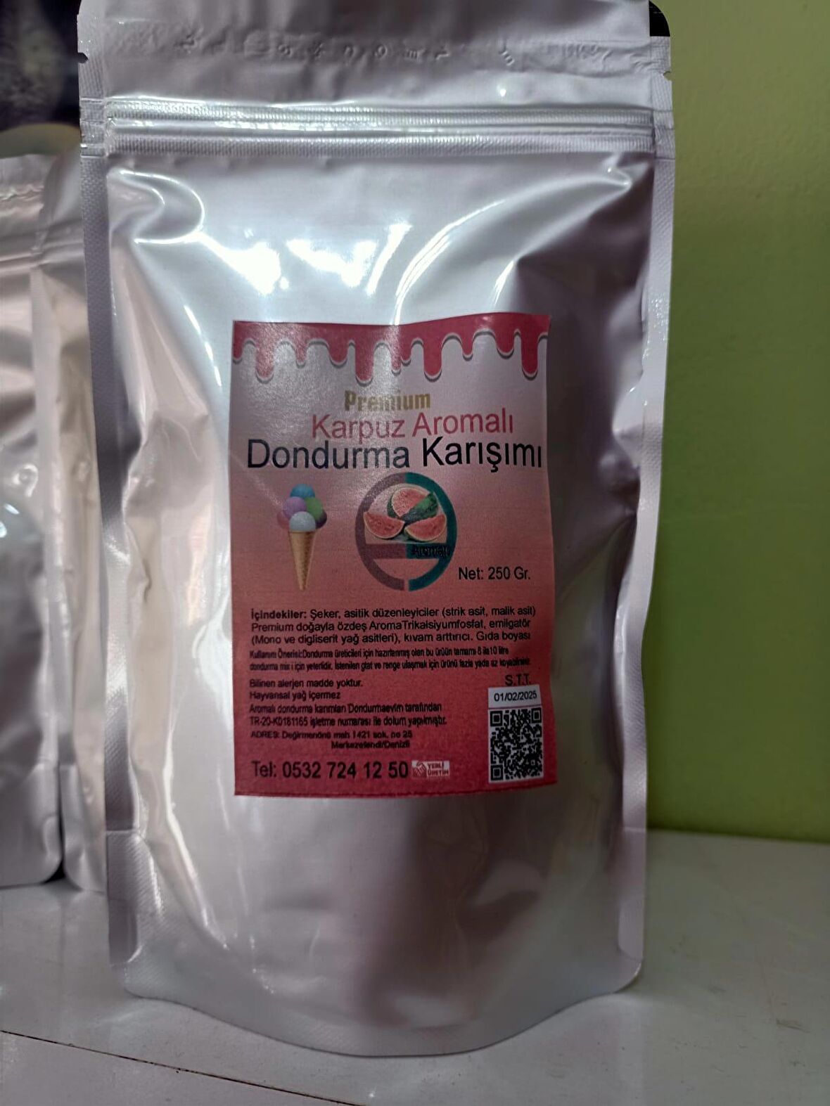 KarpuzAromalı Dondurma Karışımı