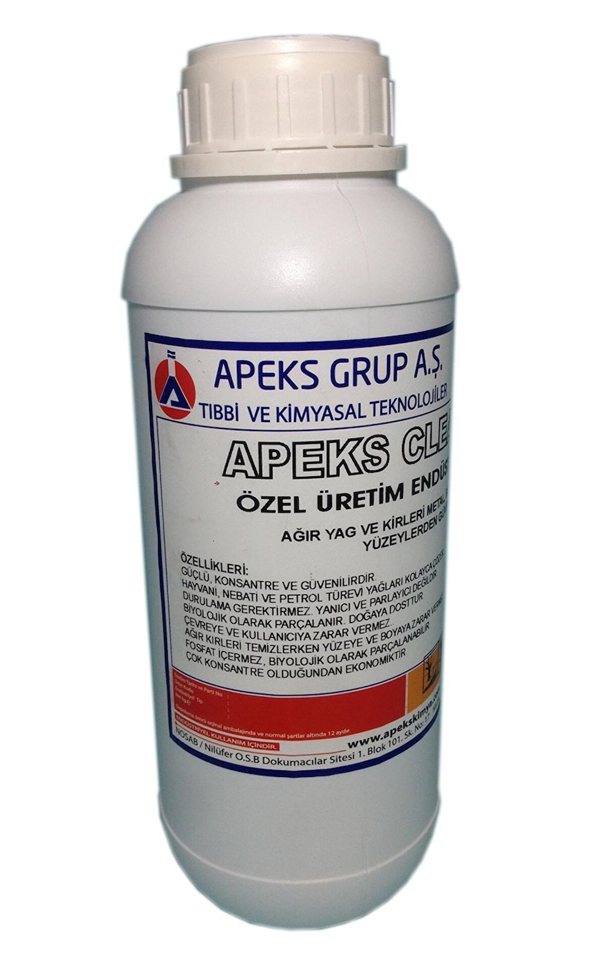APEKS CLEAN S EXTRA Çok Amaçlı Güçlü Endüstriyel Yağ Sökücü - 1 Kg