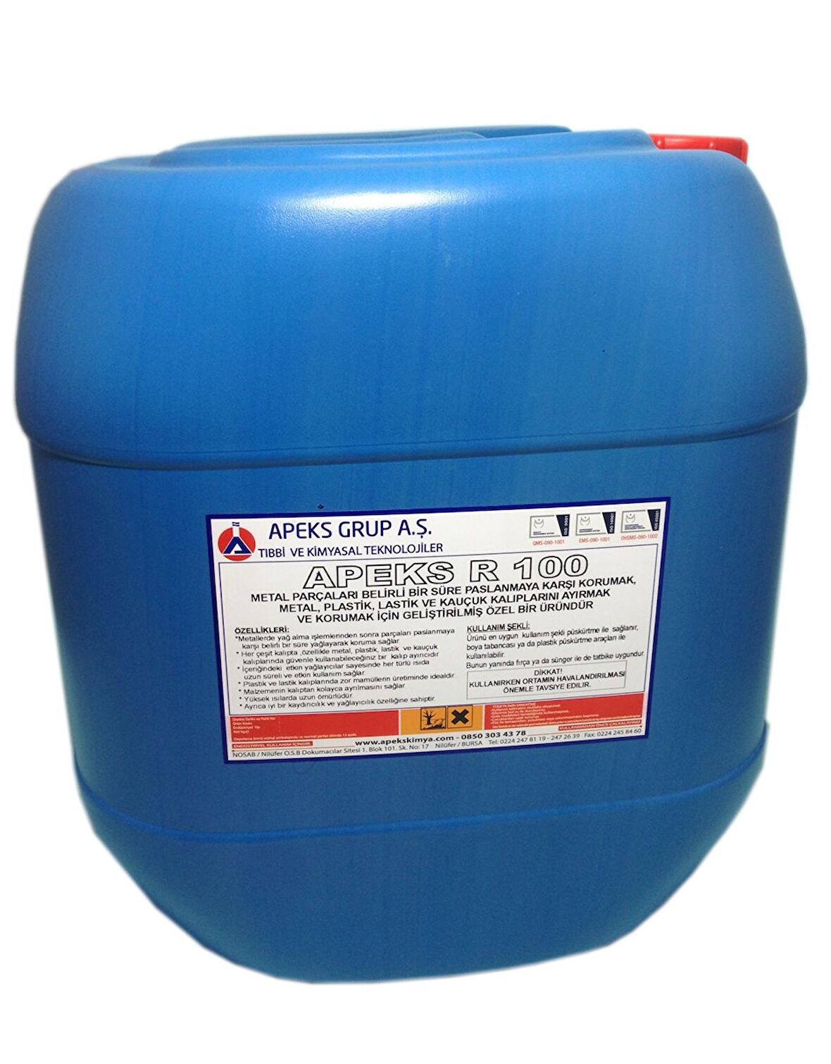 APEKS R 100 Silikonsuz Kalıp Ayırıcı ve Koruyucu - 30 Kg