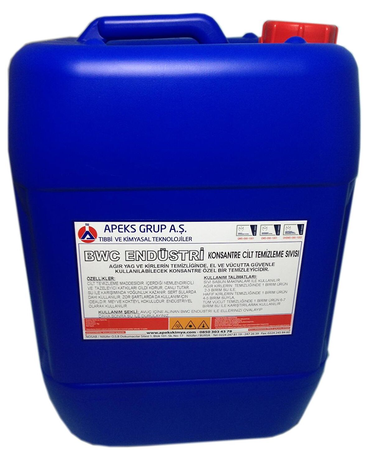 BODY WASH CLEAN END. Ağır Ortamlar İçin Konsantre Cilt Temizlik Sıvısı - 30 Kg