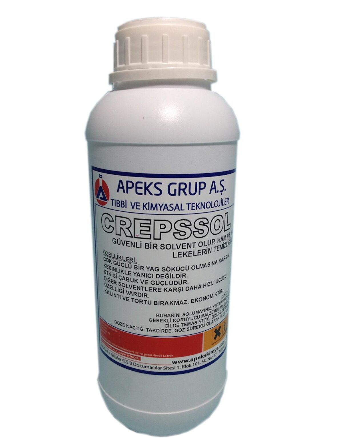 CREPSSOL Ham Kumaş İçin Uçucu, Yağ Sökücü - 1 Kg
