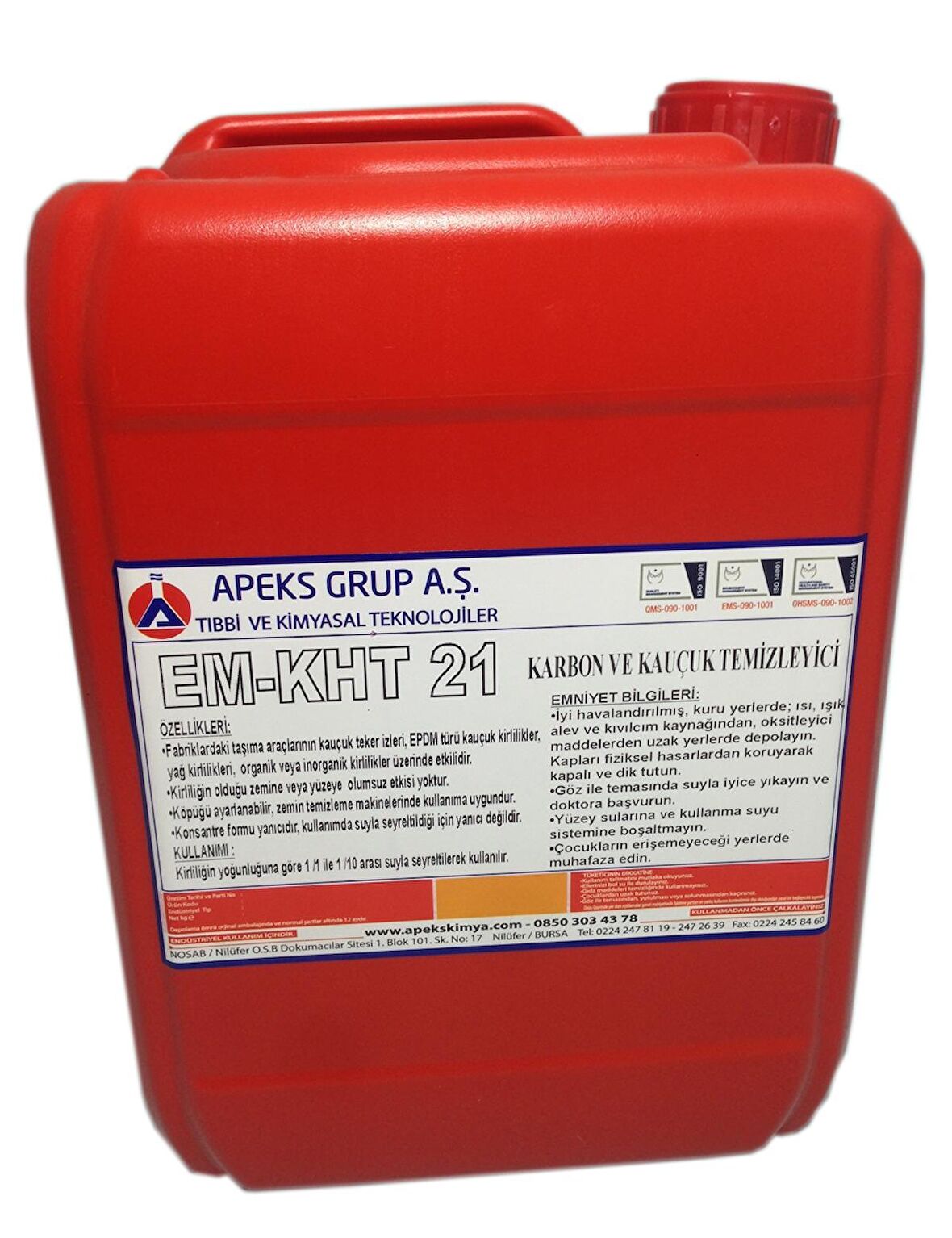 EM KHT 21 Kauçuk Hamuru Temizleyicisi, Karbon Sökücüsü - 5 Kg