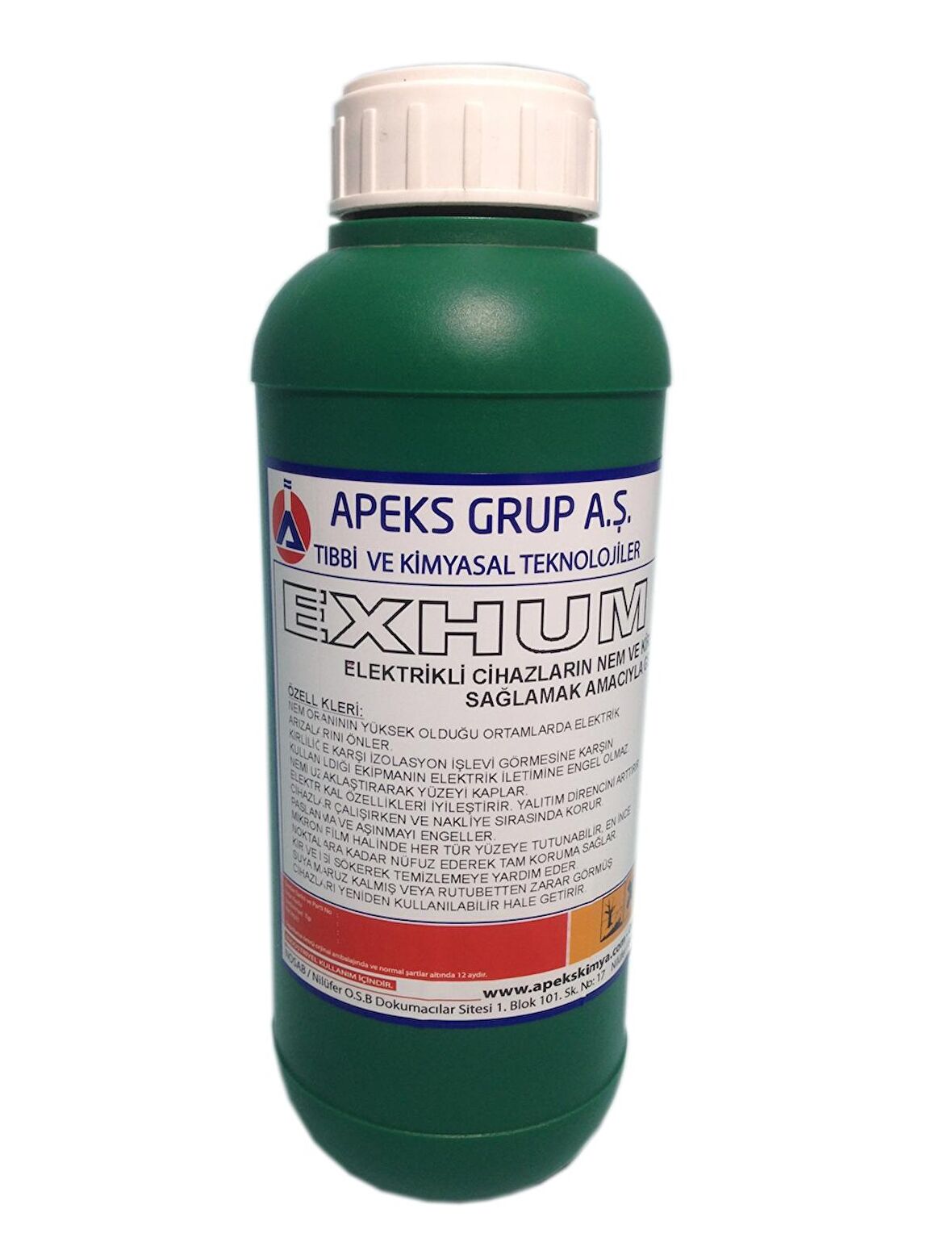 EXHUM Elektrik Aksamları İçin Rutubet Giderici ve Koruyucu - 1 Kg