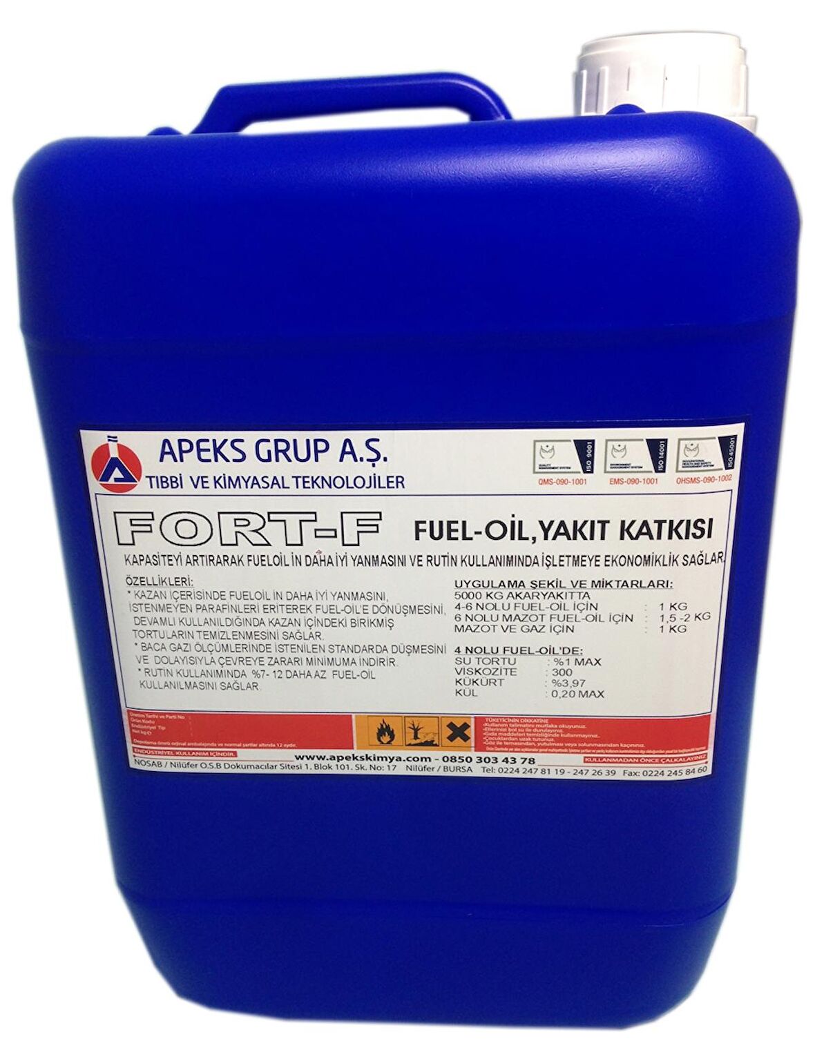 FORT-F Fuel-Oil Yakıt Katkısı - 10 Kg