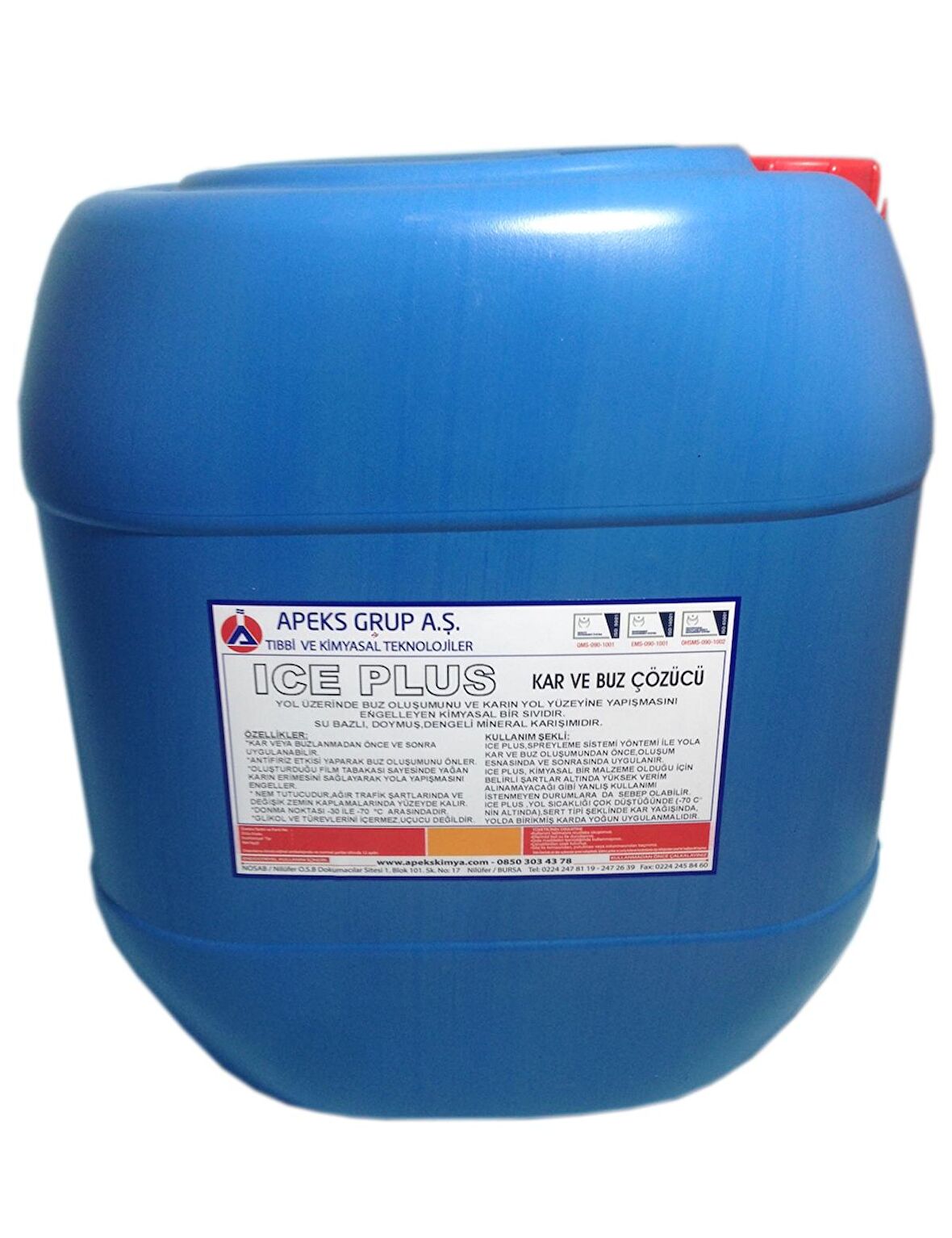 ICE PLUS Kar, Buz Çözücü Solüsyon - 30 Kg