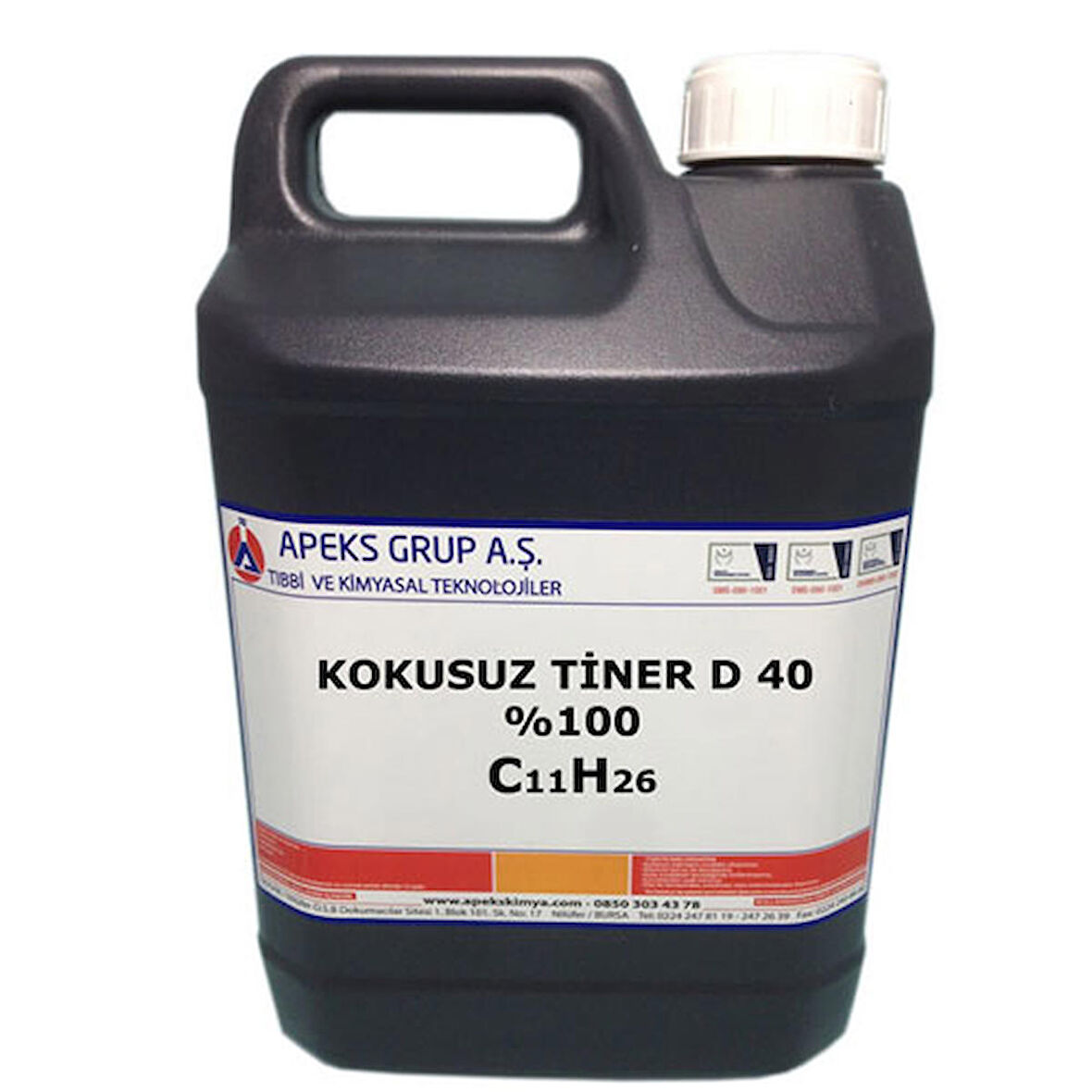KOKUSUZ TİNER D-40 %100 - 5 Lt