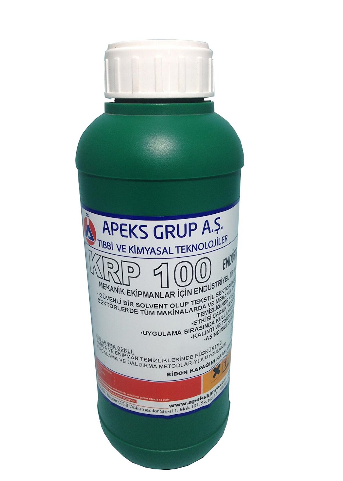 KRP 100 Endüstriyel Tip Yağ, Kir ve Leke Sökücü Uçucu Solvent - 1 Kg