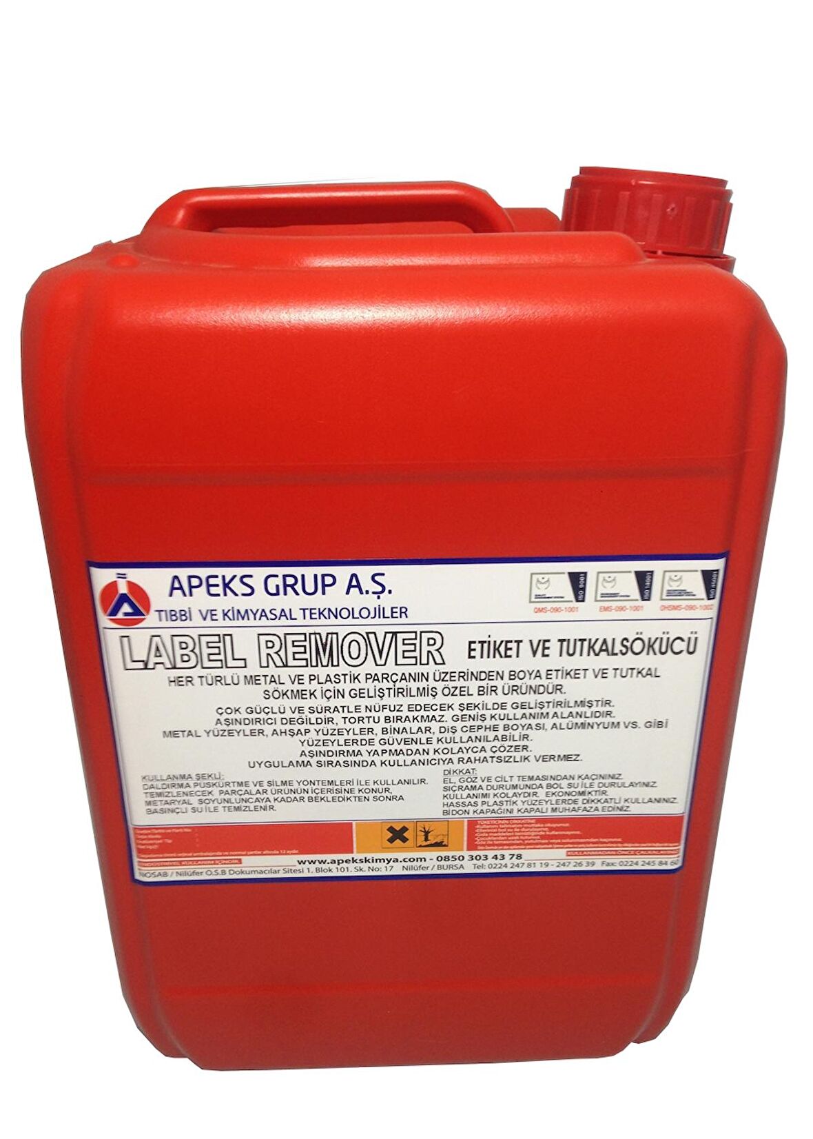 LABEL REMOVER Yapışkan,Tutkal,Etiket Sökücü - 10 Kg