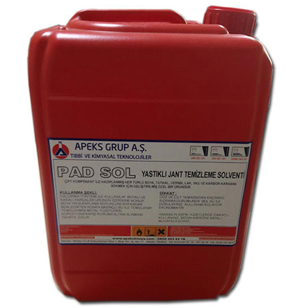 PAD SOL YASTIKLI JANT TEMİZLEME SOLVENTİ - 5 Kg