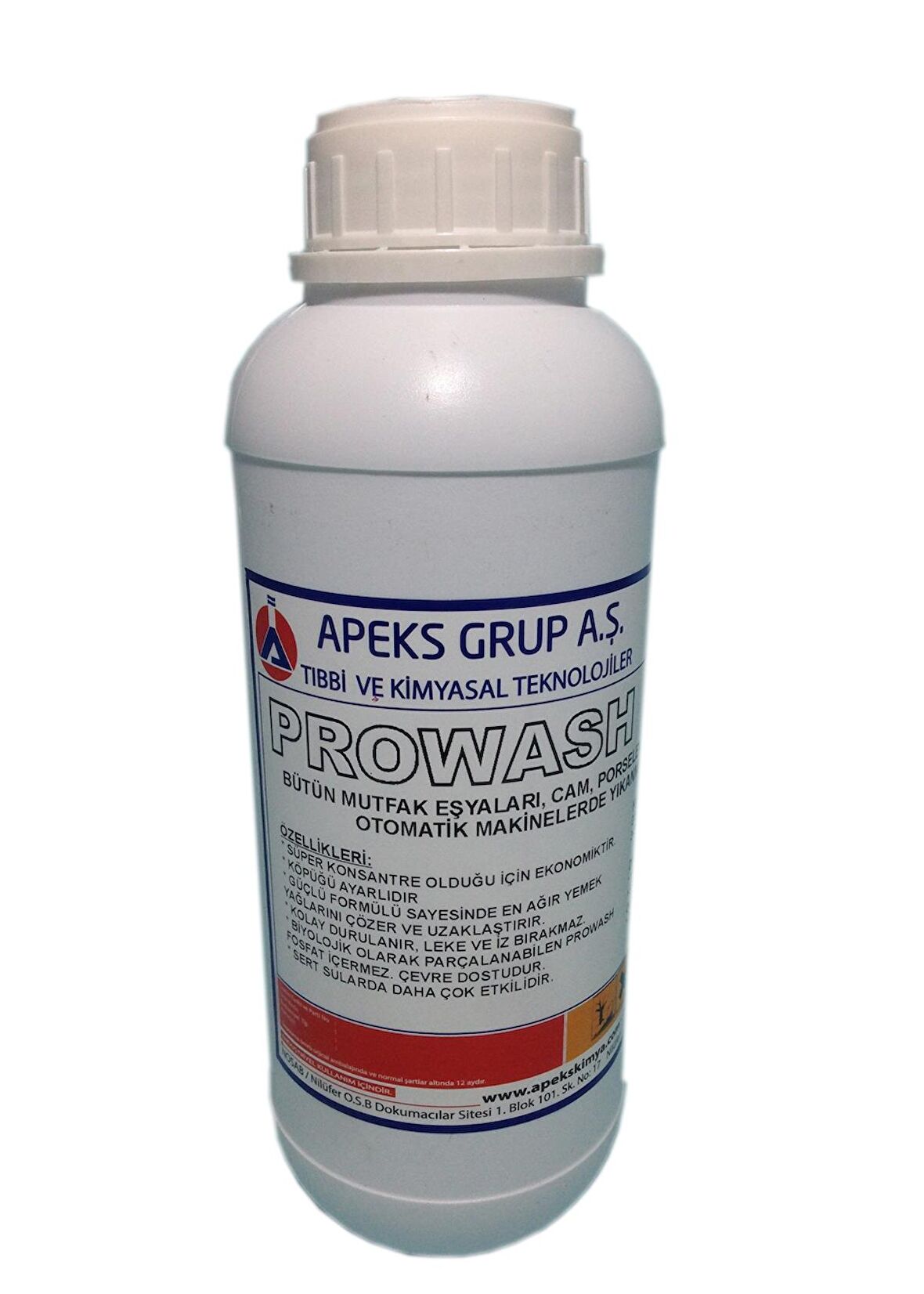 PROWASH Endüstriyel Bulaşık Makinaları İçin Konsantre Deterjan - 1 Kg