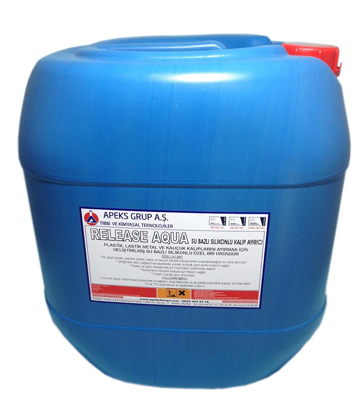 RELEASE AQUA Su Bazlı Silikonlu Kalıp Ayırıcı - 30 Lt