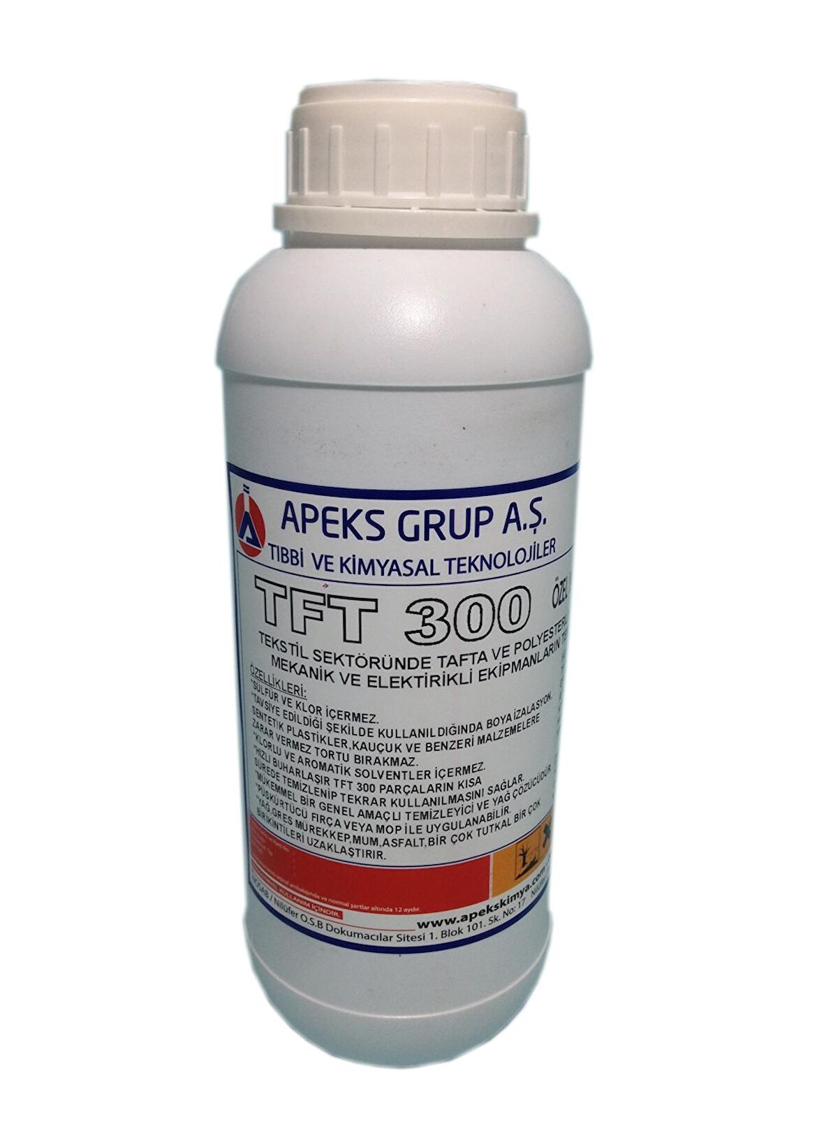 TFT 300 Özel Yağ Çözücü Endüstriyel Solvent - 1 Kg