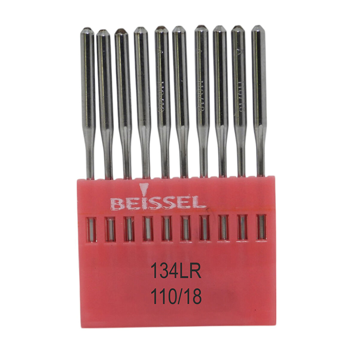 Beissel 134LR Sanayi Tipi Düz makine Baltalı İğnesi 18/110 Numara LR uçlu 10 Adet (1 Paket)