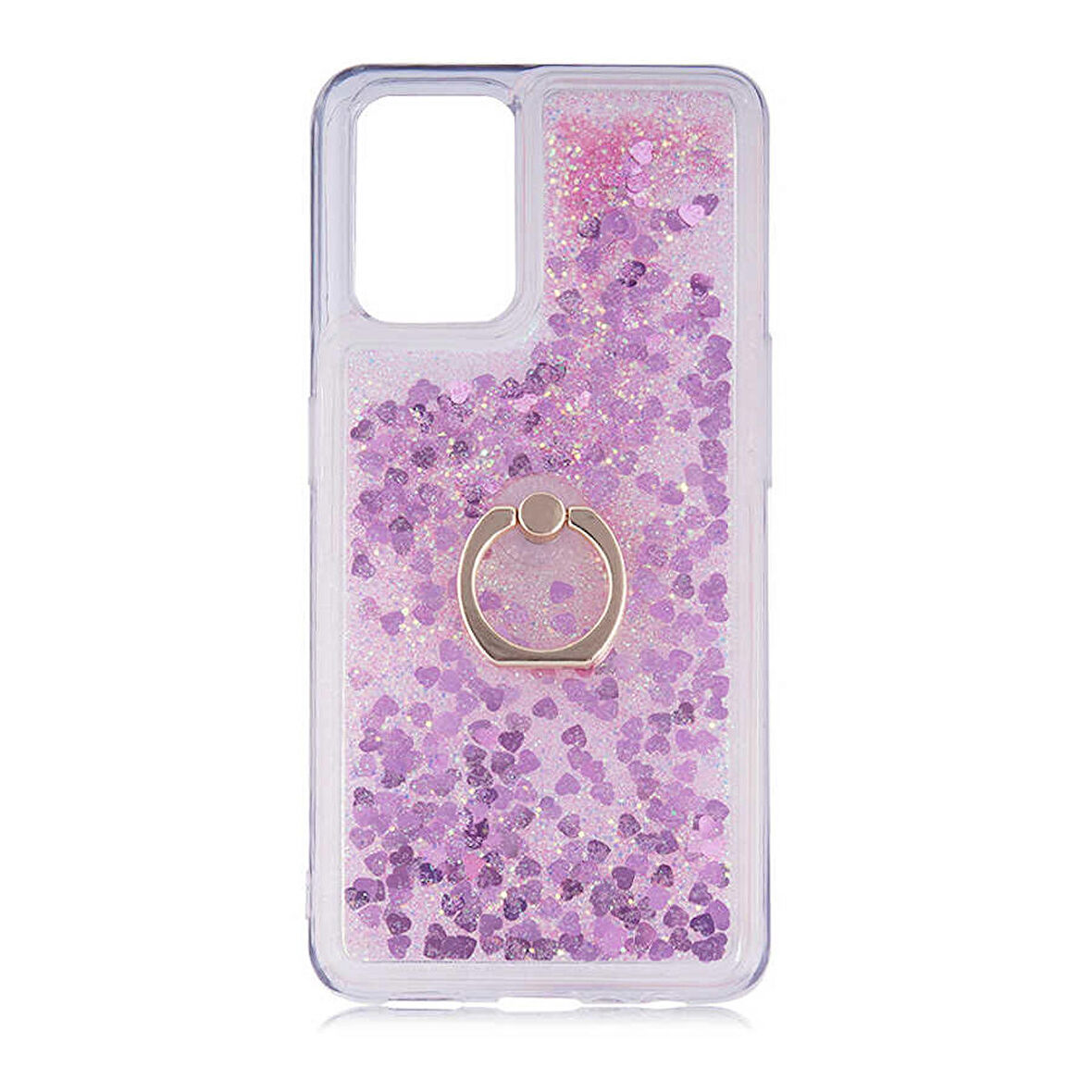 Smcase Oppo A74 4G Kılıf Sulu Yüzüklü Milce Silikon