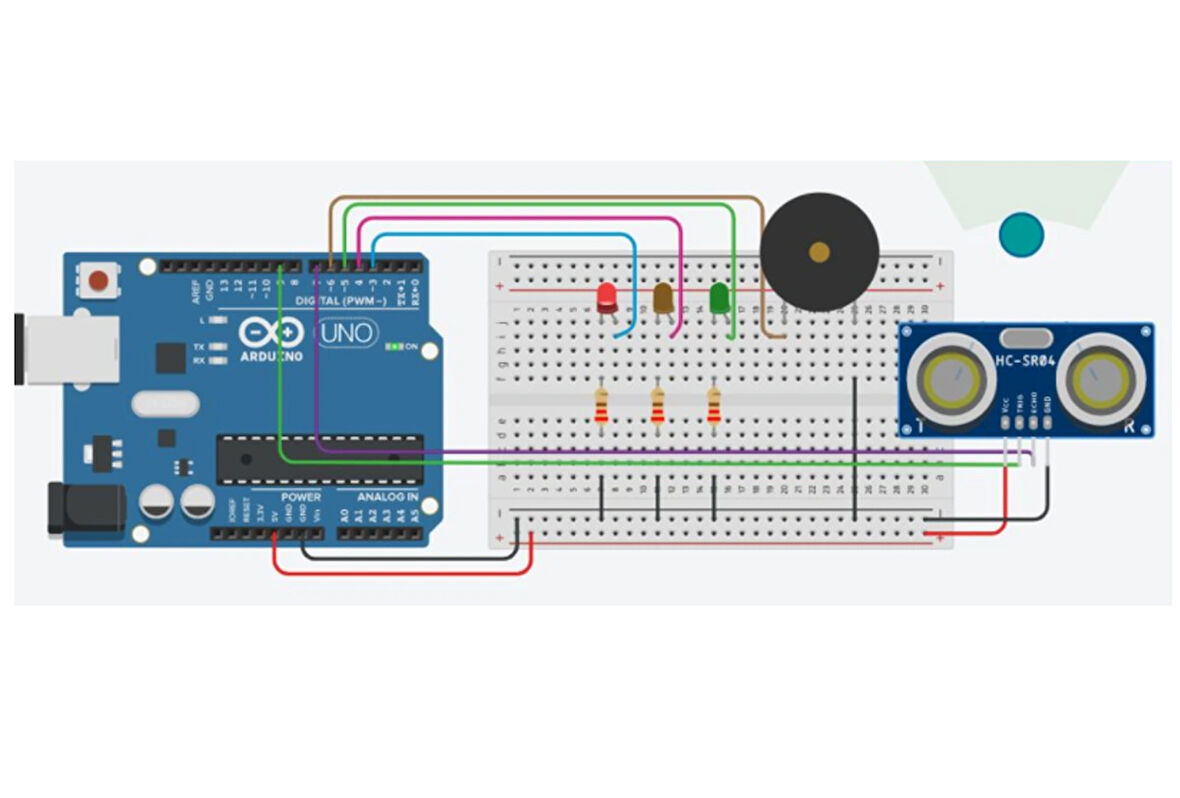 Emes Robotik Arduino Uno R3 Ile Araç Park Sensörü Yapımı Proje Seti (ÖRNEK KODLARI HEDİYE)