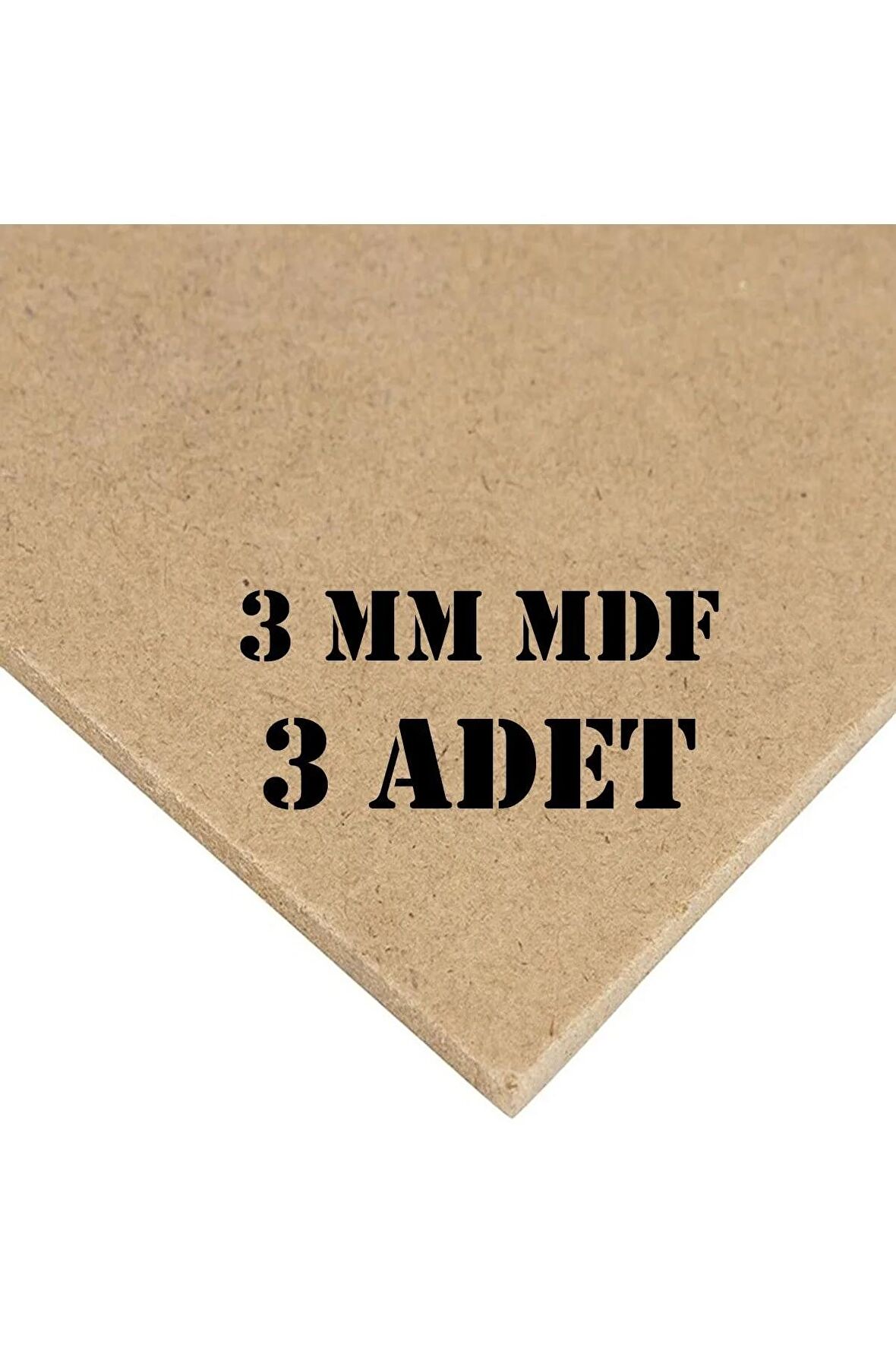 3mm 35x50 Cm 3 Adet Ham Mdf, Mdf Levha, Duralit, Resim Altlığı