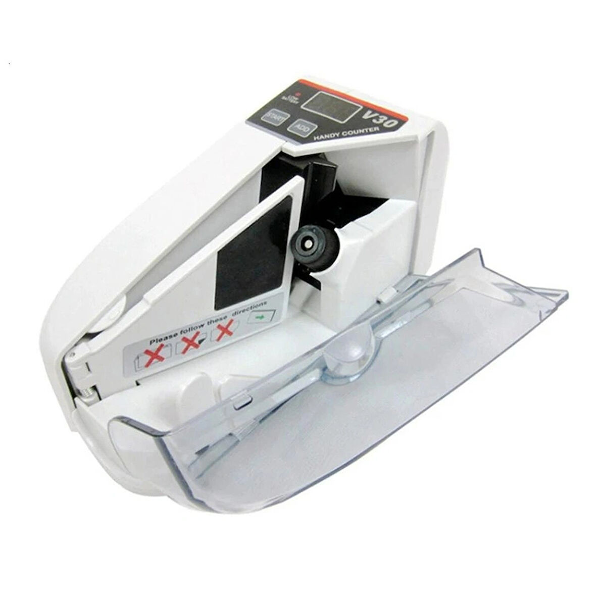 HpyTech Mini Taşınabilir Para Sayma Makinesi | UV Işık, Pil ile Çalışan Fatura ve Banknot Sayacı