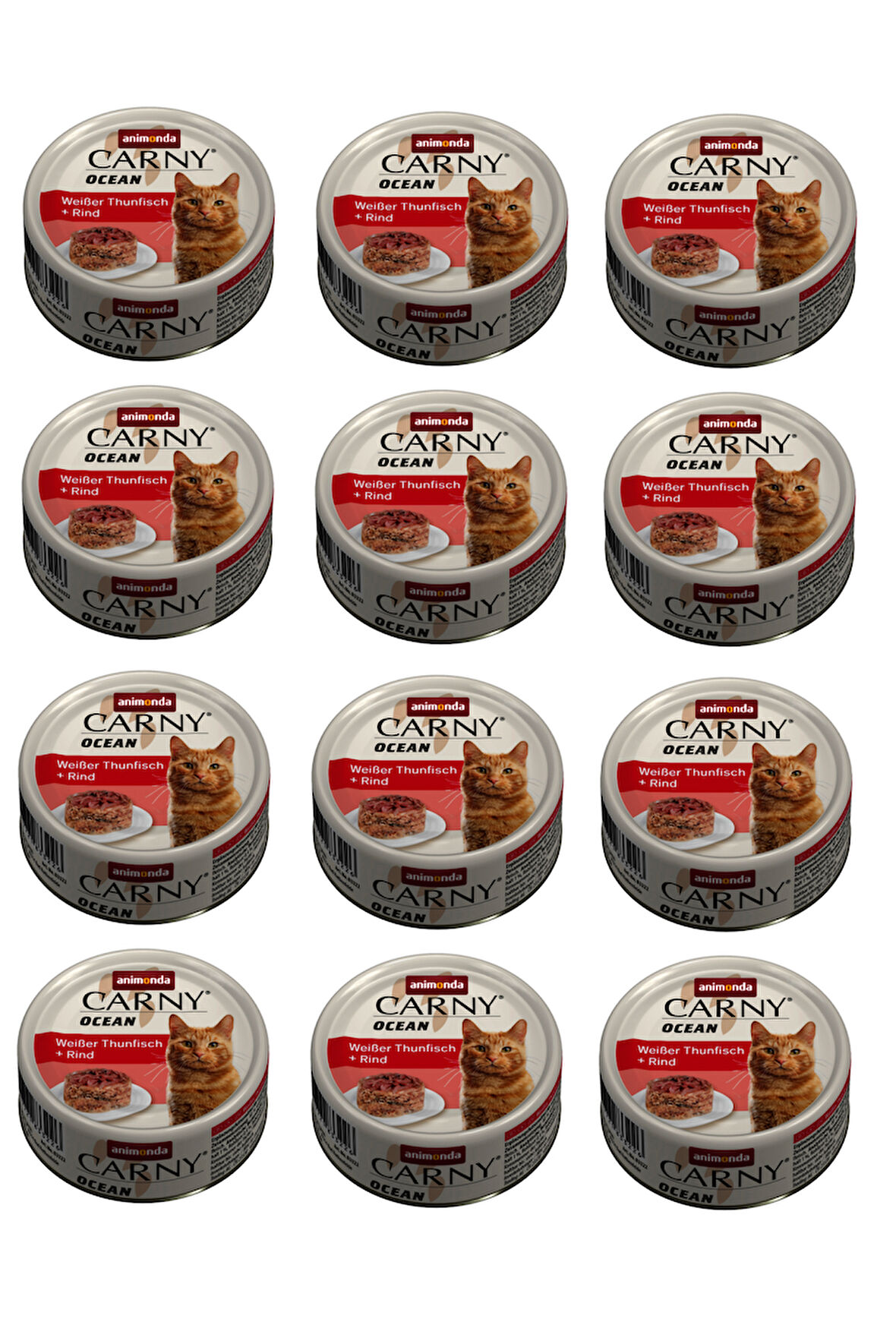 Animonda Carny Ocean Ton ve Sığır Etli Kedi Konserve 80 Gr. X 12 Adet