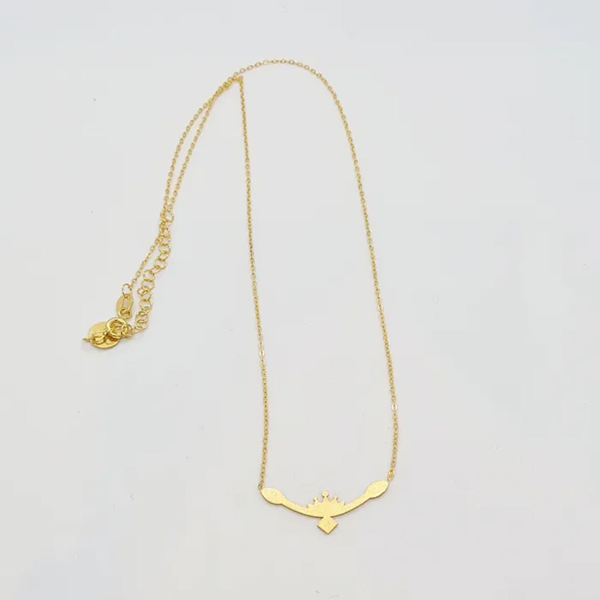 Uretti - BURCU 7427 Aslan Burcu Gümüş Kolye - Gold