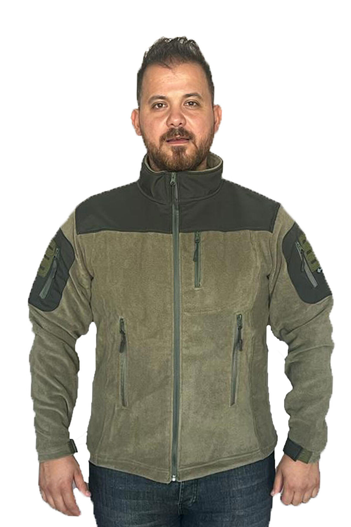 Tactical Polar Fermuarlı Taktik Polar Haki