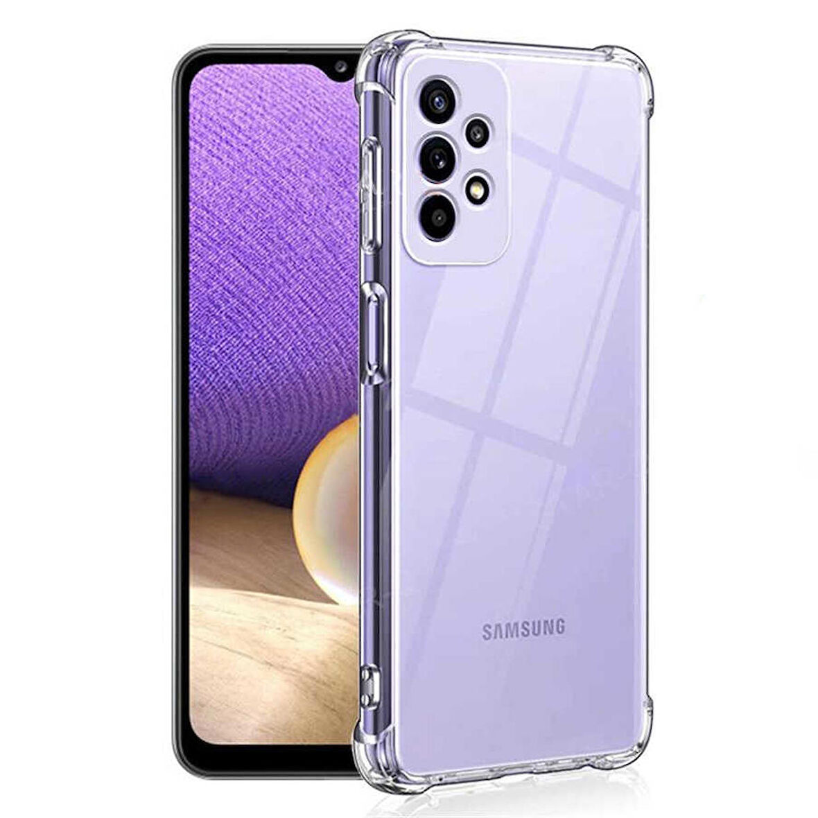 Gpack Samsung Galaxy A53 5G Kılıf AntiShock Kamera Korumalı Sİlikon  Nano Glass 