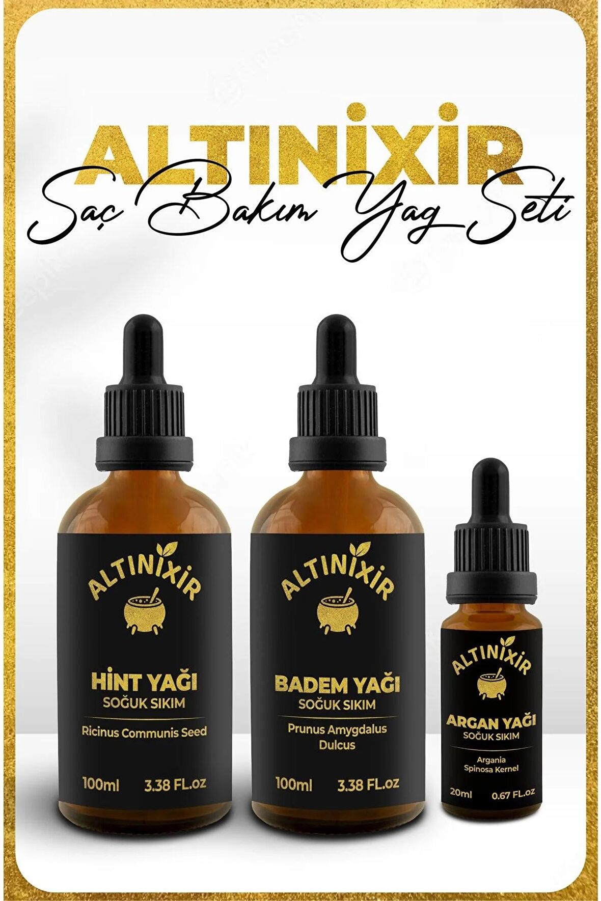 Saç Bakım Seti (hint,badem,argan)