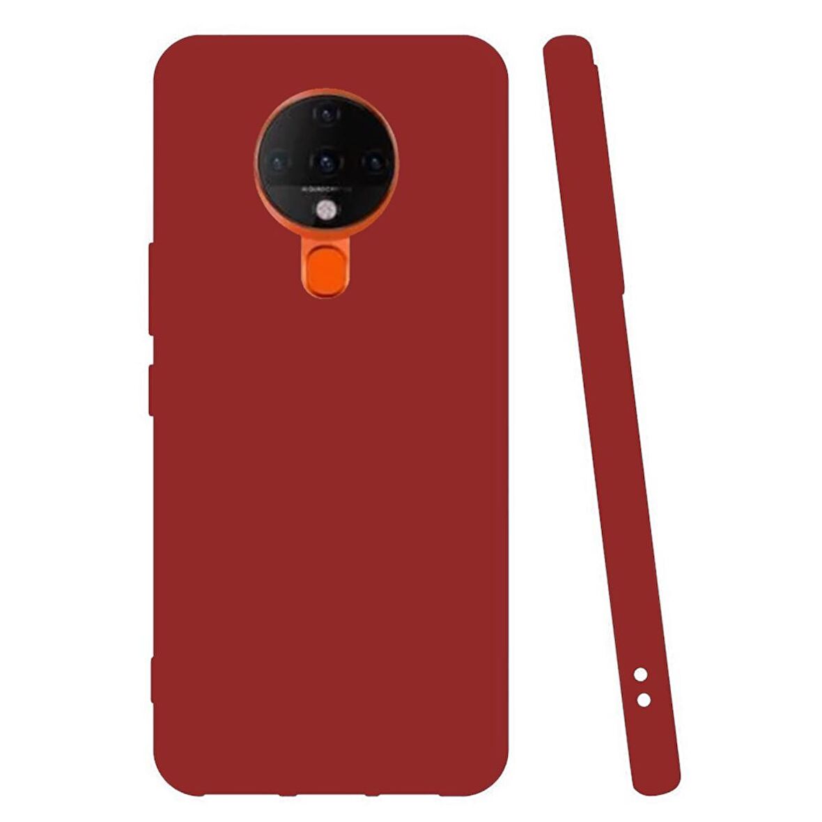 Smcase Tecno Spark 6 Kılıf Mat Biye Silikon  Nano Ekran Koruyucu