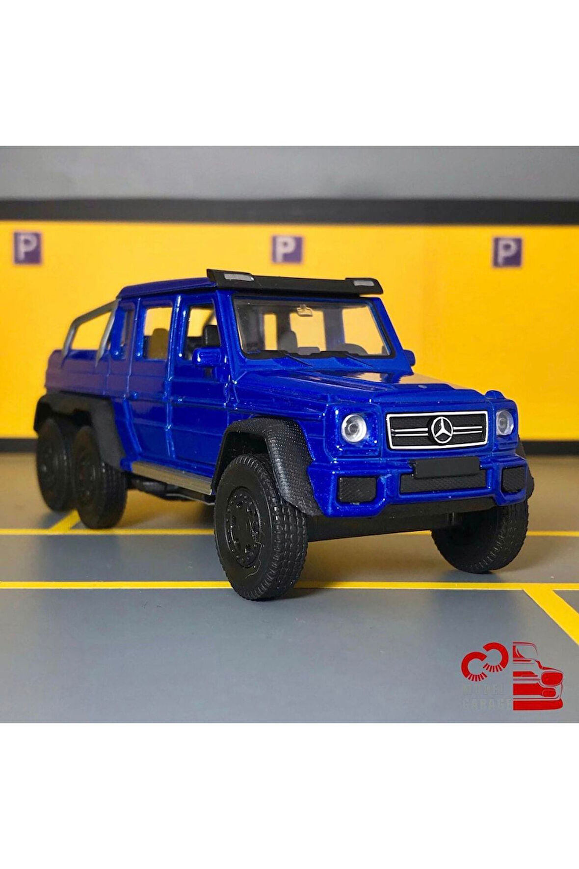 Mercedes-benz G 63 Amg 6x6 1/36 Ölçek *c&c Model Garage* Çek Bırak Diecast Metal Model Oyuncak Araba