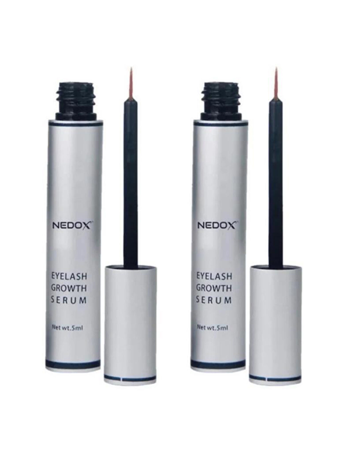 NEDOX 2 Adet Kaş Ve Kirpik Uzatıcı, Onarıcı, Besleyici Ve Güçlendirici Bakım Serum Garantili 5 ml