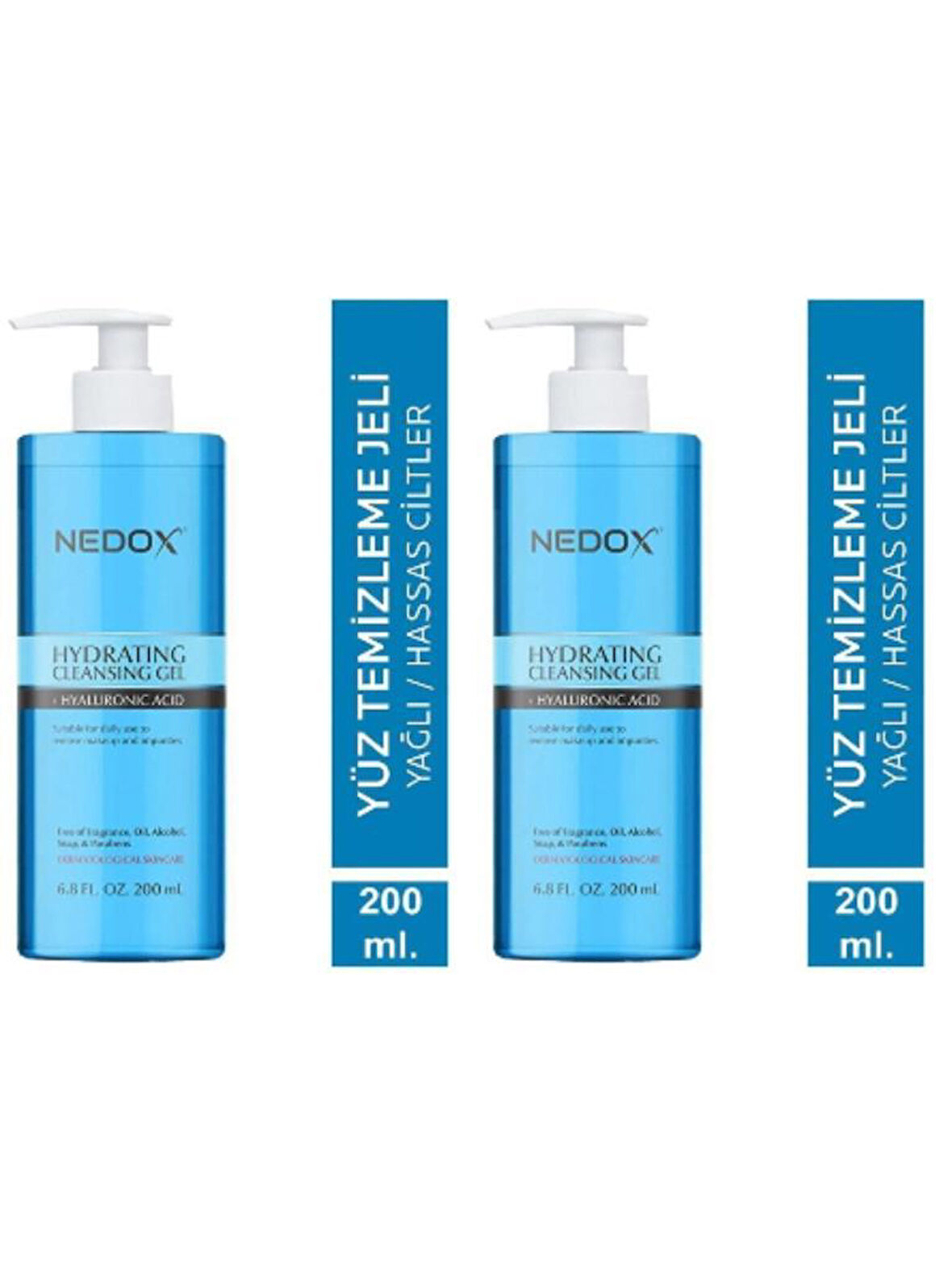 NEDOX 2 Adet Yağlı Ve Akneye Eğilim Gösteren Ciltler Için Yüz Temizleme Jeli 200 ml