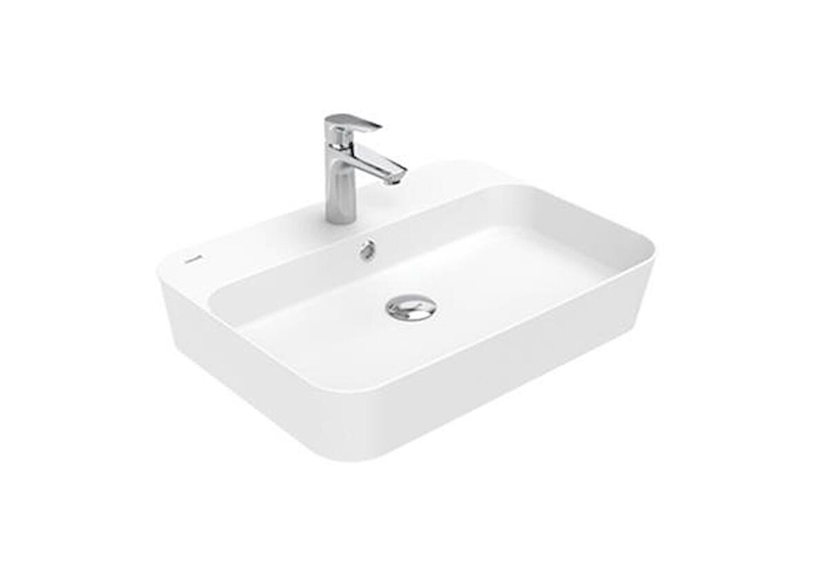 Creavit LP061 Loop Çanak Lavabo İnce 60 Cm Ext.Beyaz