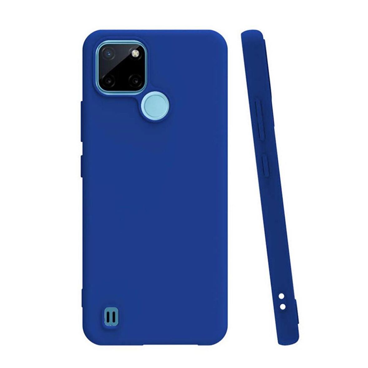 Smcase Realme C21y Kılıf Biye Mat Silikon