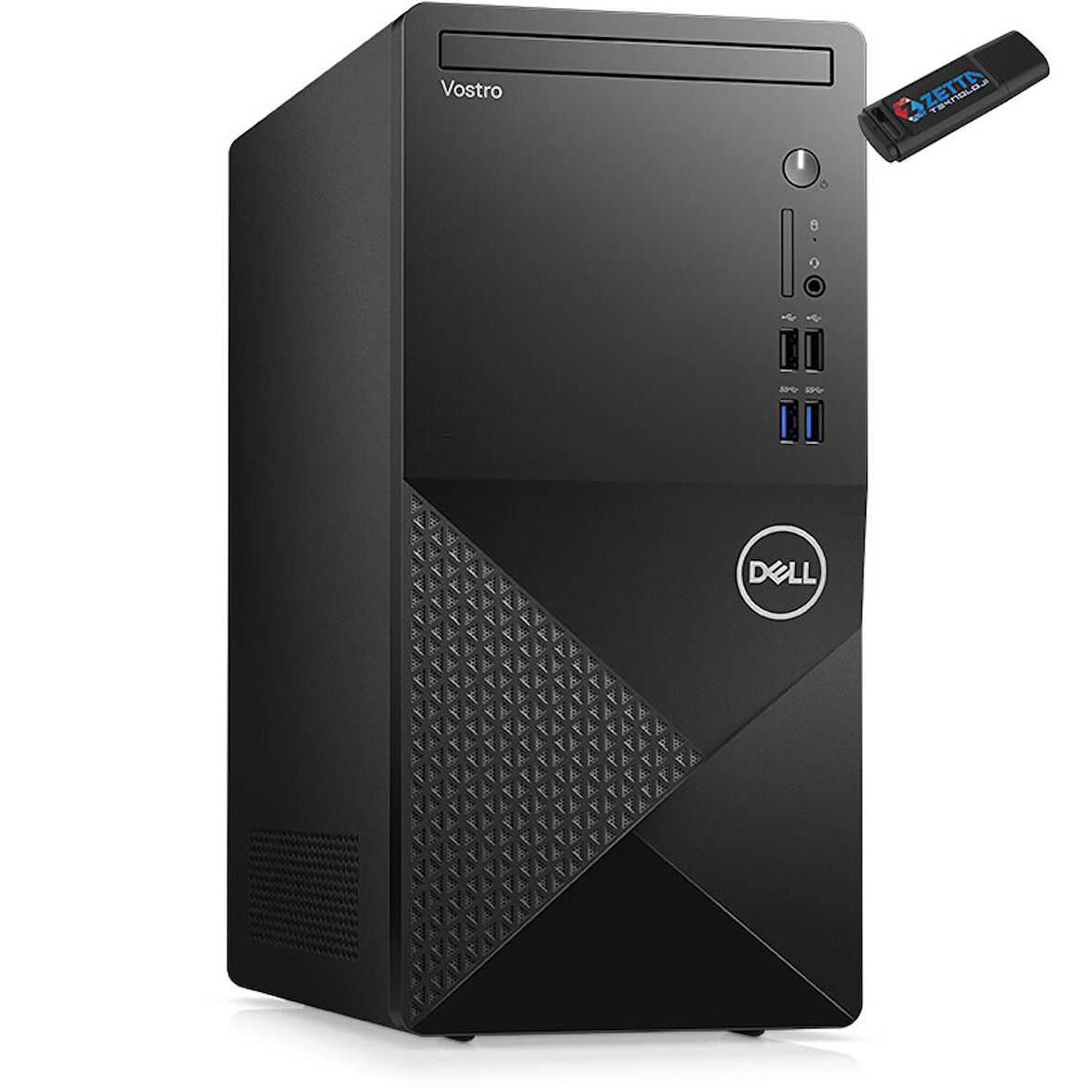 Dell Vostro 3020MT Intel Core I5 13400 16GB 256GB SSD Ubuntu Masaüstü Bilgisayar N2046VDT302009 + Zetta Flash Bellek