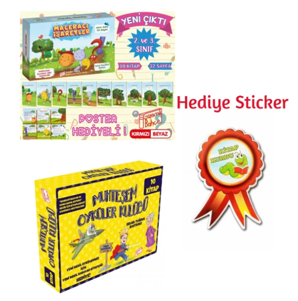 GİZEMLİ BAHÇE 2.SINIF MACERACI İŞARETLER 10'LU HİKAYE - MUHTEŞEM ÖYKÜLER KULUBÜ 10'LU HİKAYE SETİ