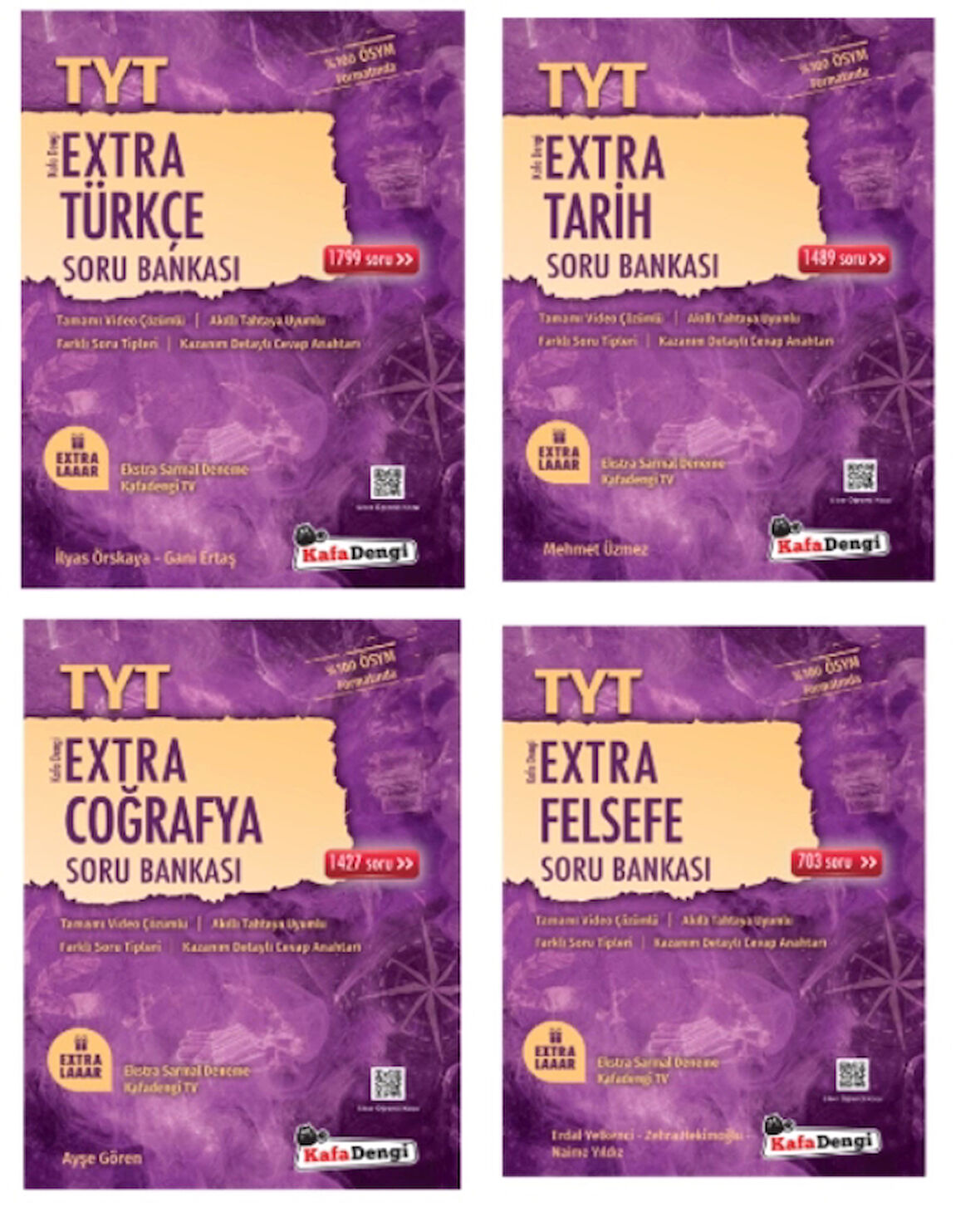 Kafa Dengi Yayınları TYT Sözel Set Türkçe - Tarih - Coğrafya - Felsefe Extra Soru Bankası