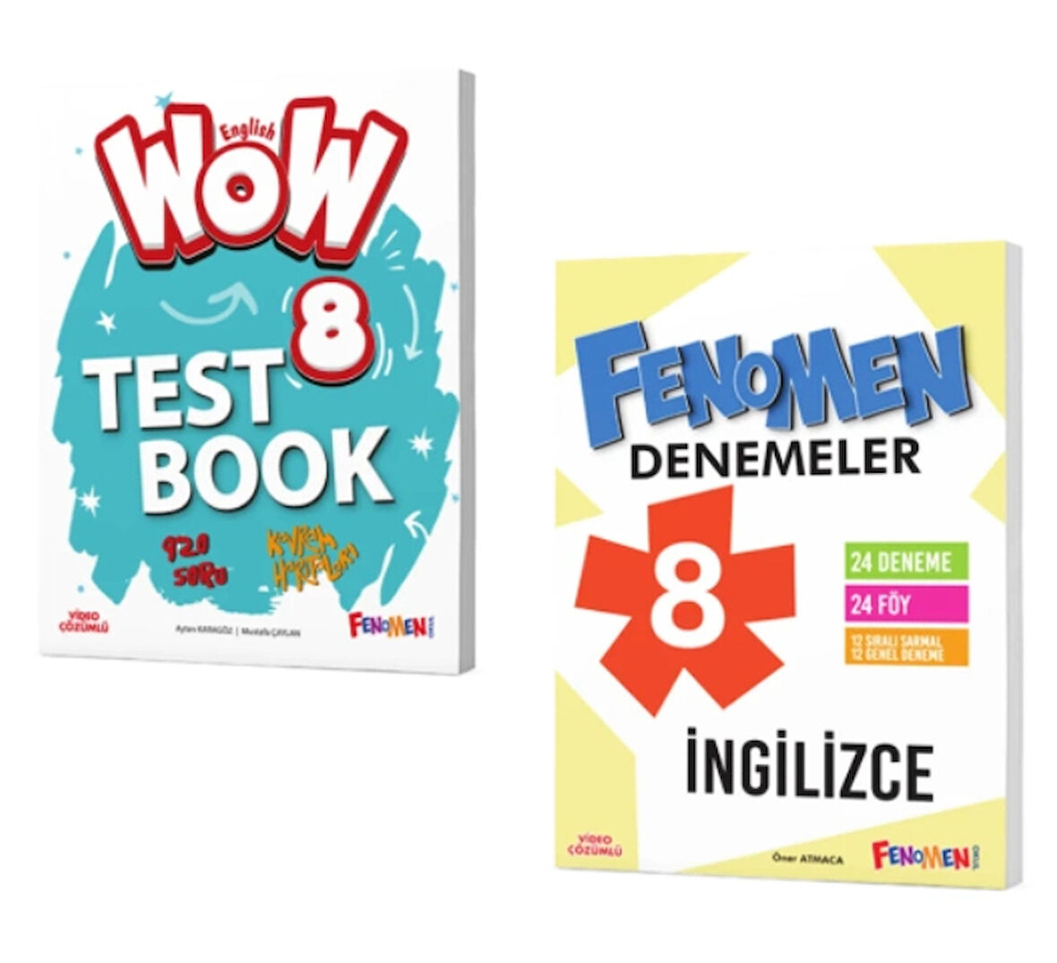 FENOMEN YAYINLARI 8. SINIF Wow English Test Book  ve Denemeler