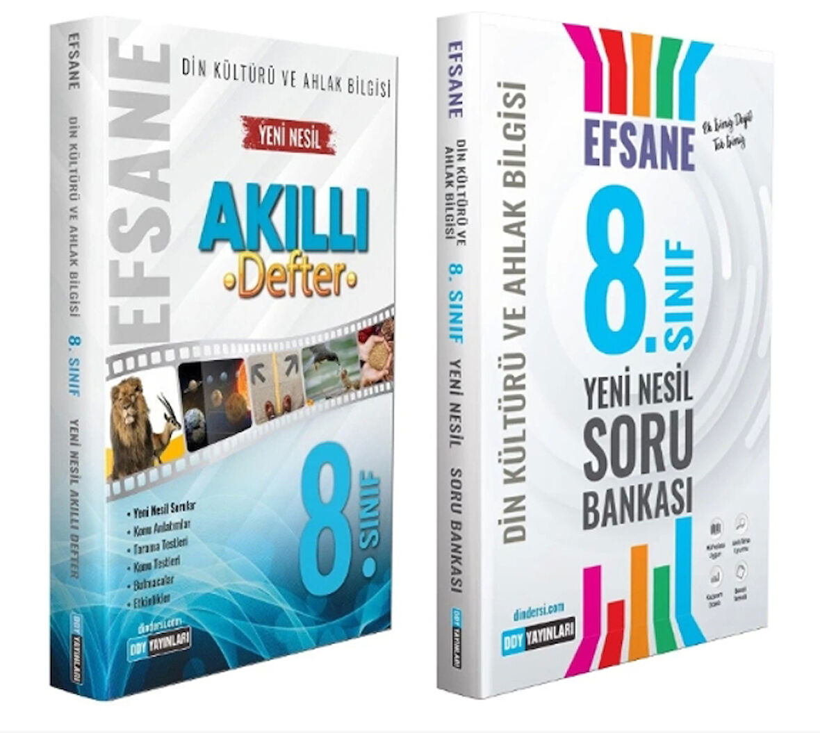 DDY YAYINLARI 8.Sınıf Din Kültürü ve Ahlak Bilgisi Efsane Akıllı Defter + Soru Bankası