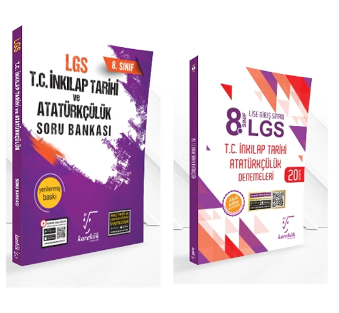 KARE KÖK YAYINLARI LGS 8.SINIF İNKİLAP TARİHİ SORU BANKASI + İNKİLAP TARİHİ 20'Lİ DENEME
