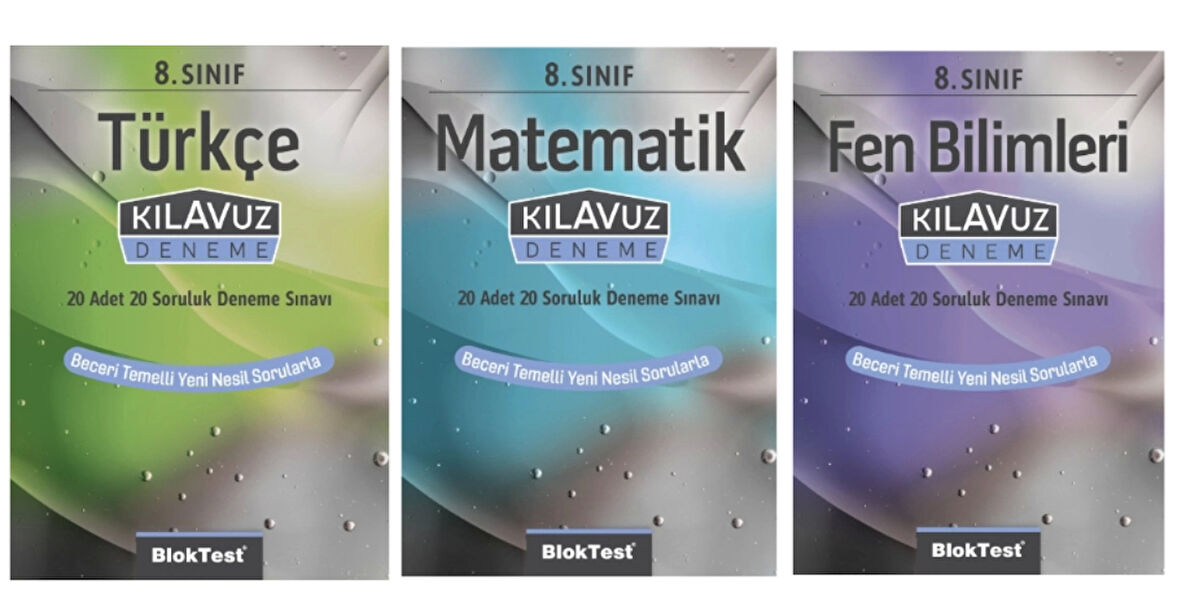 TUDEM YAYINLARI 8.SINIF LGS TÜRKÇE - MATEMATİK - FEN BİLİMLERİ 20 SORULUK 20 Lİ DENEME