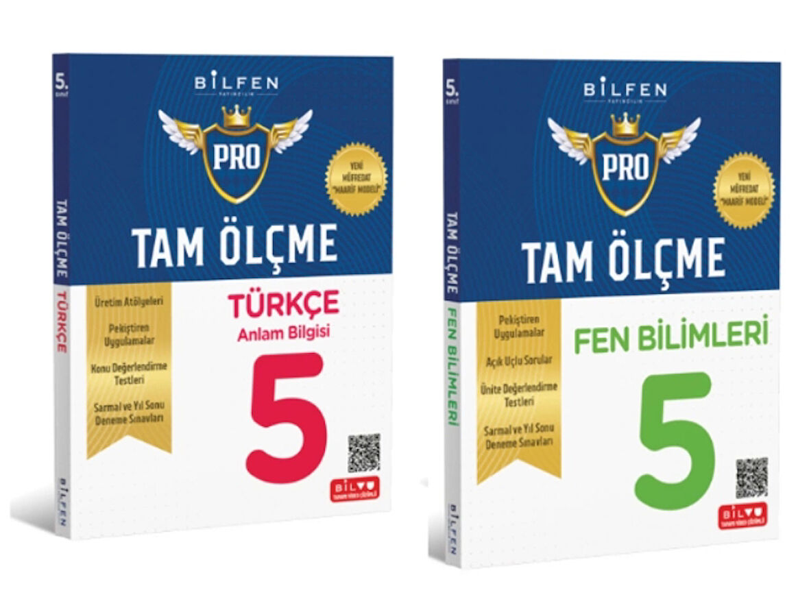BİLFEN YAYINCILIK 5.SINIF TAM ÖLÇME TÜRKÇE+FEN BİLİMLERİ ETKİNLİKLİ SORU BANKASI (YENİ MÜFREDAT)