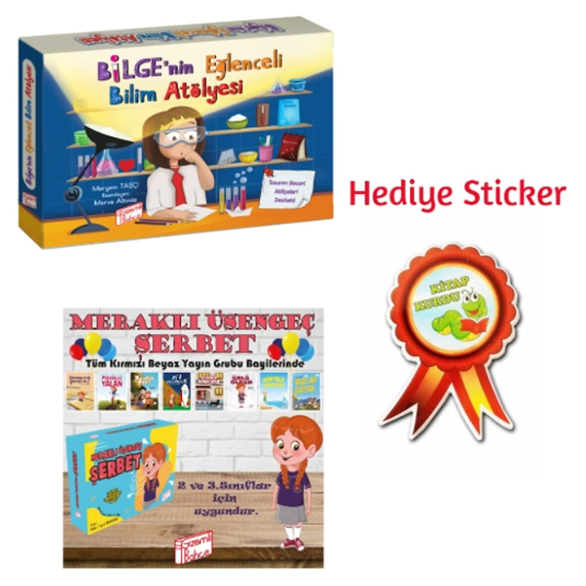 GİZEMLİ BAHÇE 2.SINIF BİLGE'NİN EĞLENCELİ BİLİM ATÖLYESİ 10'LU HİKAYE - MERAKLI ÜŞENGEÇ ŞERBET 10'LU HİKAYE SETİ