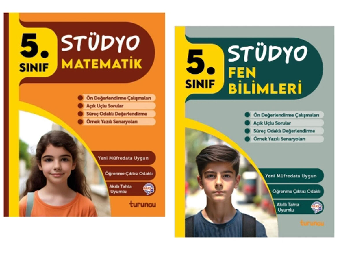 TUDEM YAYINLARI 5.SINIF STÜDYO MATEMATİK  - FEN BİLİMLERİ 2'Lİ SET