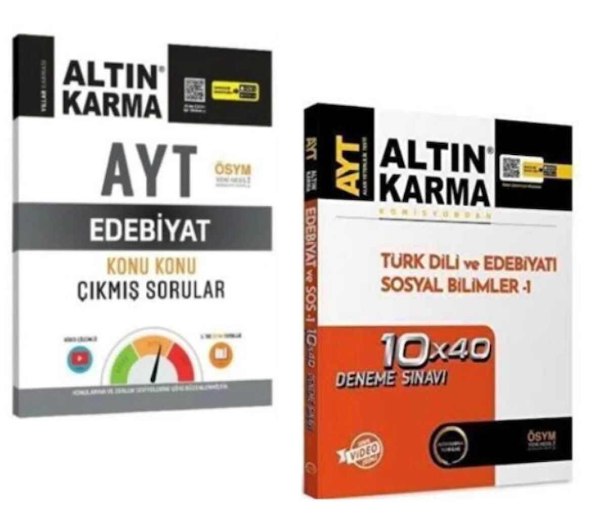 ALTIN KARMA YAYINLARI AYT EDEBİYAT KONU KONU ÇIKMIŞ SORULAR + TÜRKDİLİ EDEBİYATI VE SOSYAL BİLİMLER 40'LI DENEME