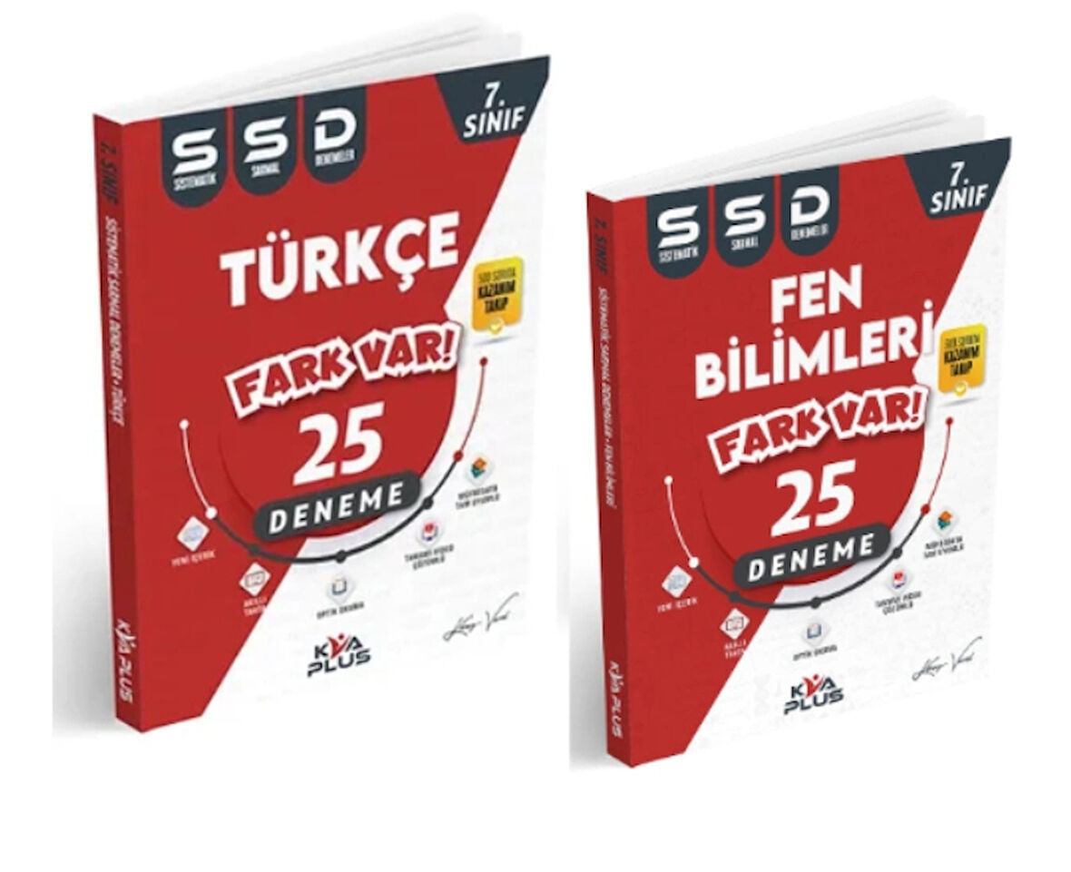 KORAY VAROL YAYINLARI 7.SINIF TÜRKÇE - FEN BİLİMLERİ 25'Lİ DENEME